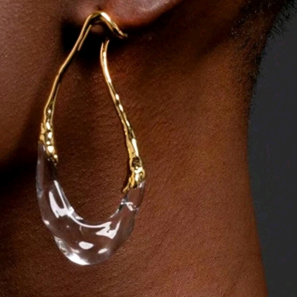 Alexis Bittar Jewelry - ▪️Metal and ice teardrop earrings; unbranded nwot